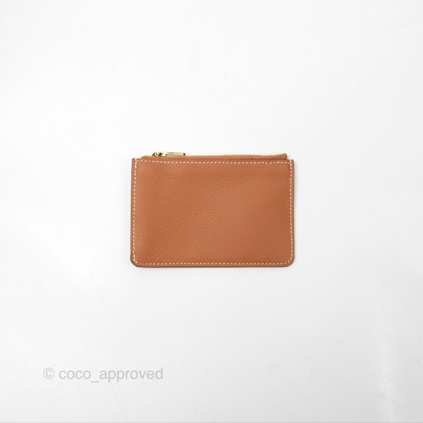 Hermès Roulis Slim Wallet Gold Evercolor Gold Hardware