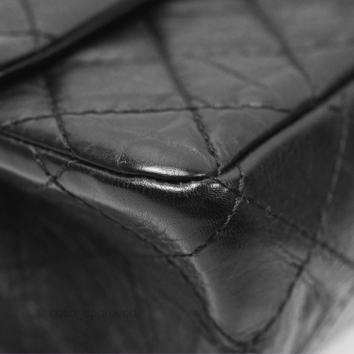 Chanel Reissue 226 Quilted Black Aged Calfskin Aged Gold Hardware