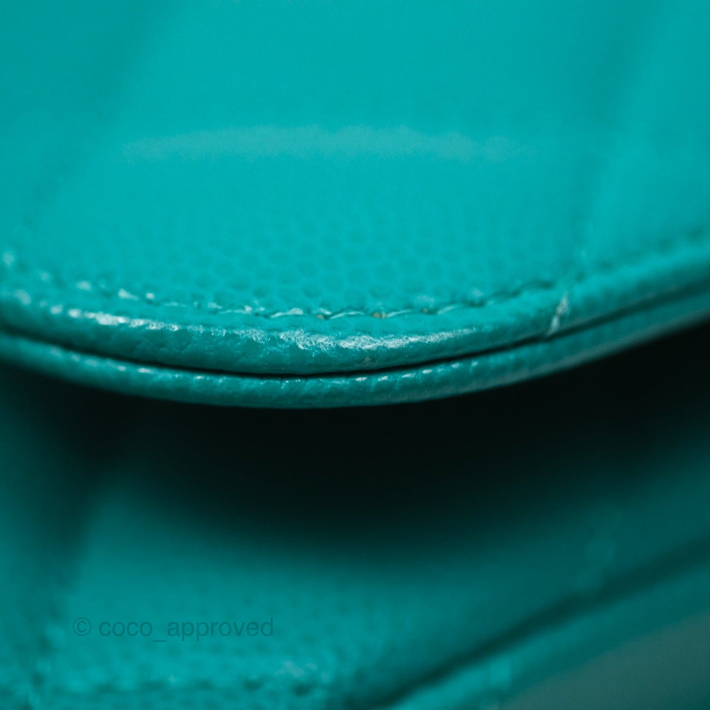 Chanel Jumbo Double Flap Turquoise Caviar Gold Hardware⁣⁣
