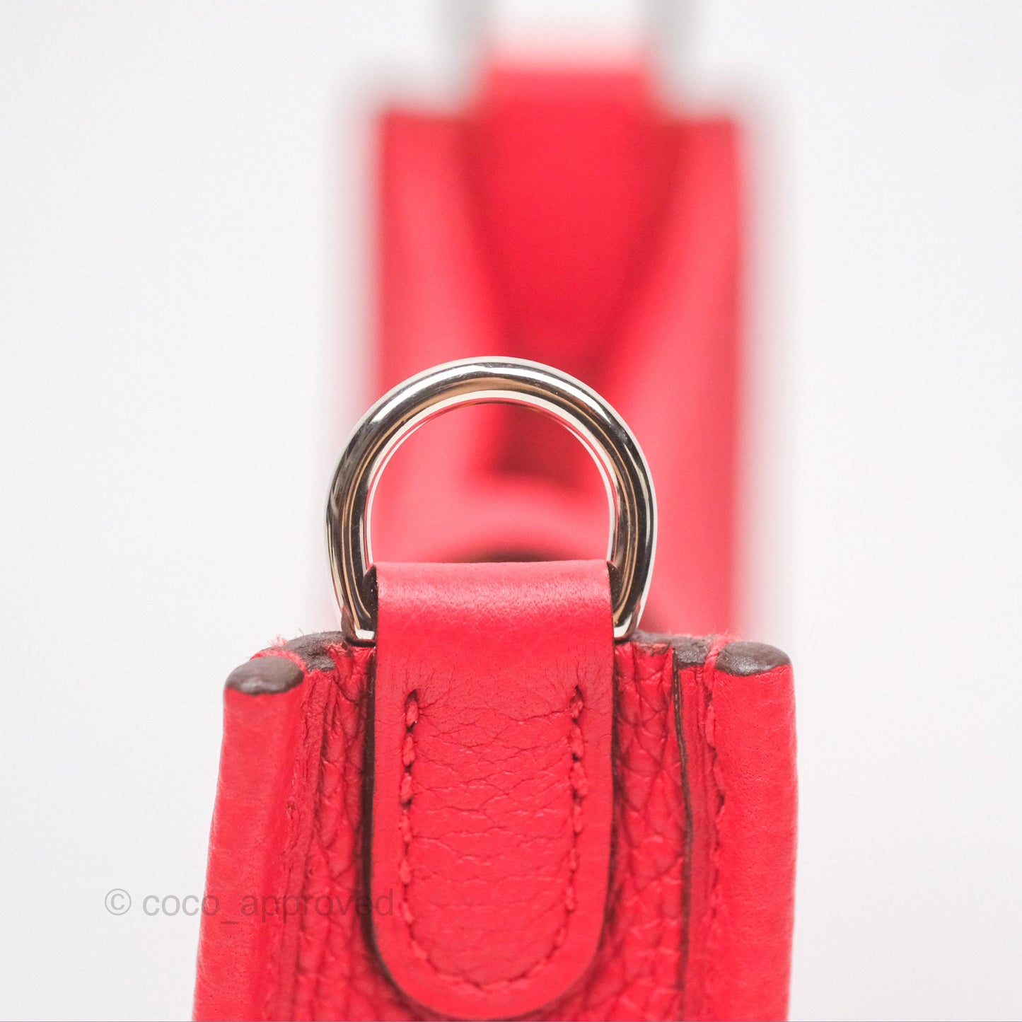 Hermès Mini Evelyne 16 Amazone Rouge de Coeur TM Palladium Hardware