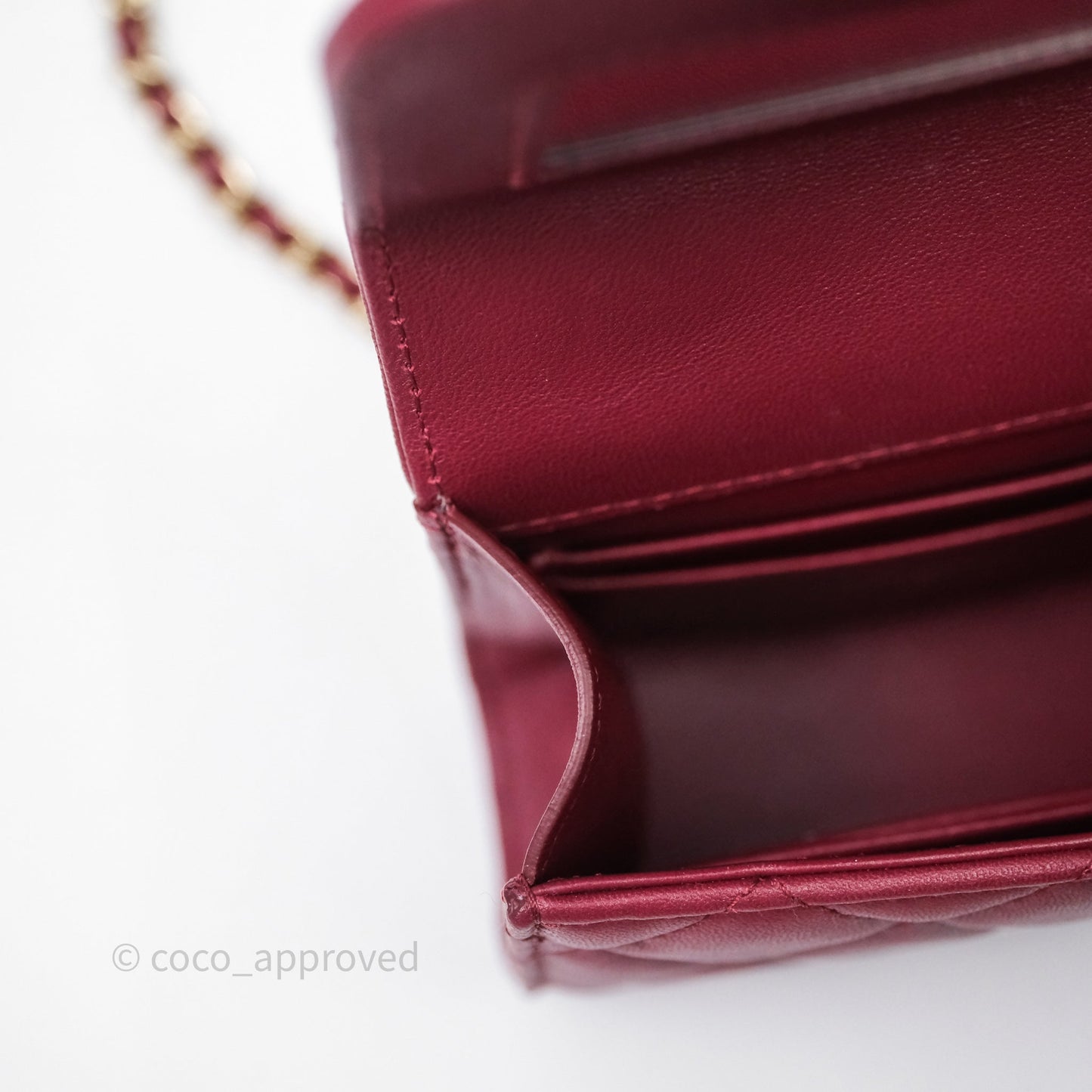 Chanel Mini Top Handle Flap Bag Red Lambskin Gold Hardware