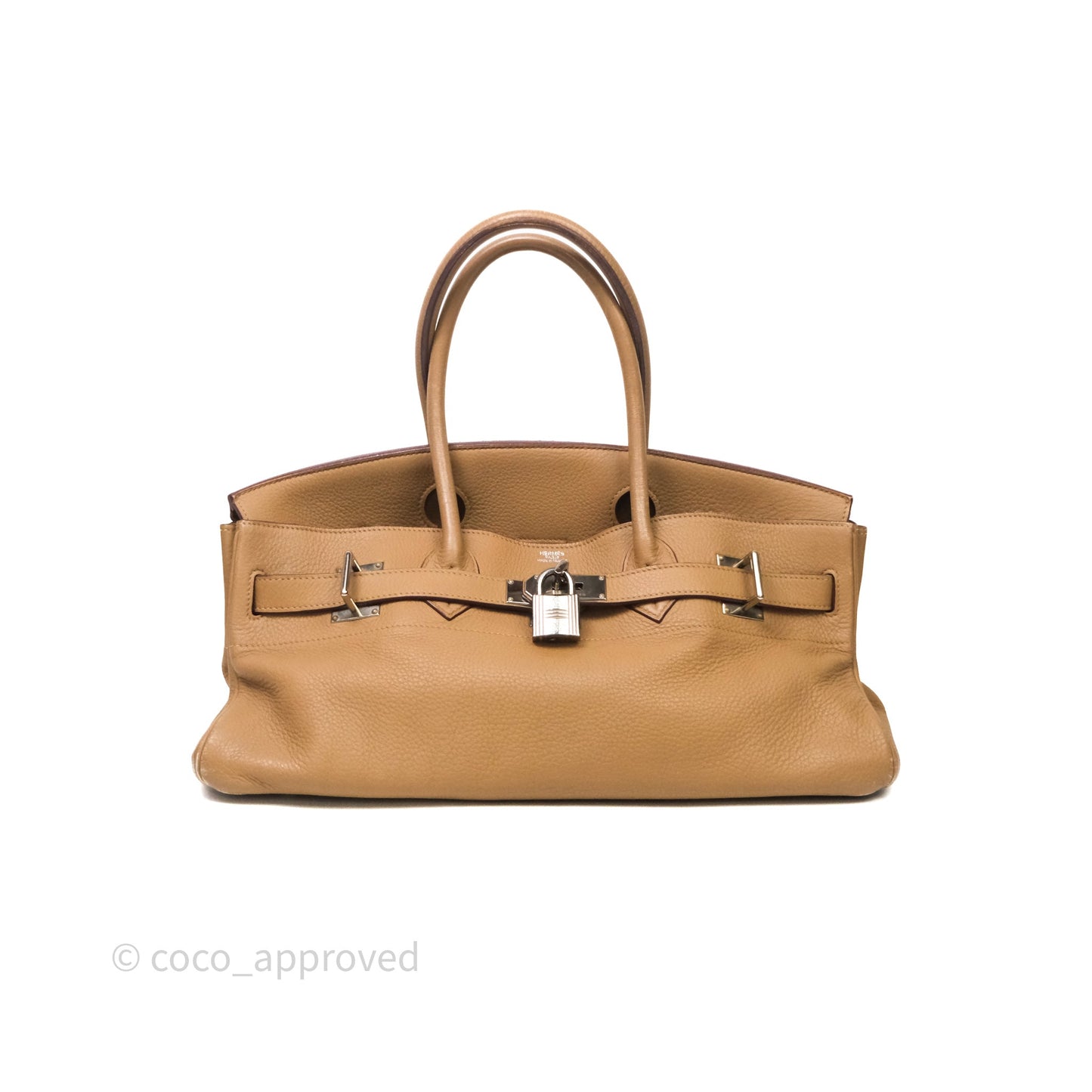 Hermès Birkin JPG Shoulder Bag 42 Tabac Camel 24 Palladium Hardware