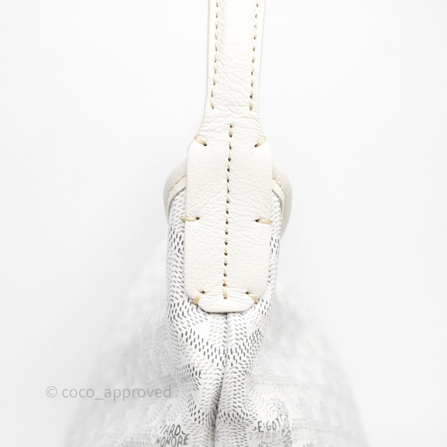 Goyard Bohème Hobo Bag PM White Goyardine Canvas