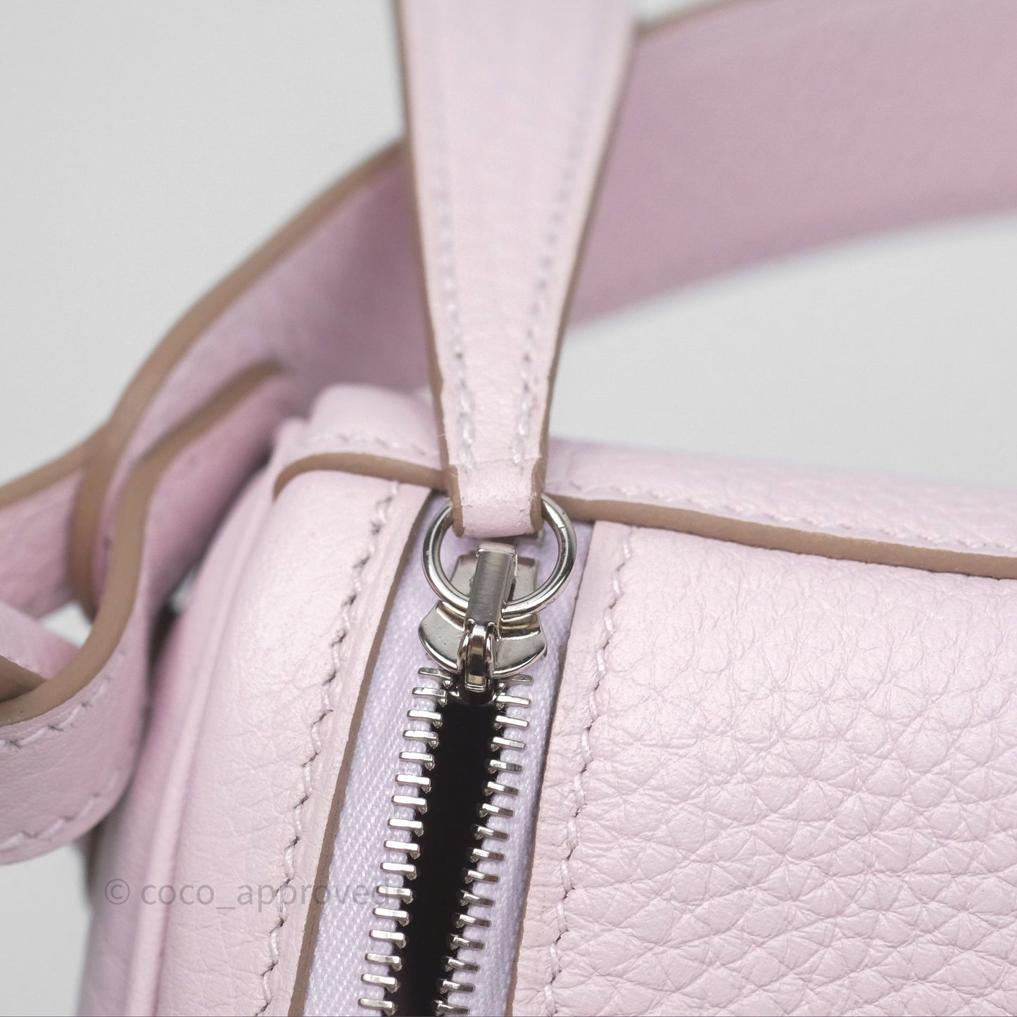 Hermès Lindy 26 Mauve Pale 09/Nata I2 Clemence Palladium Hardware