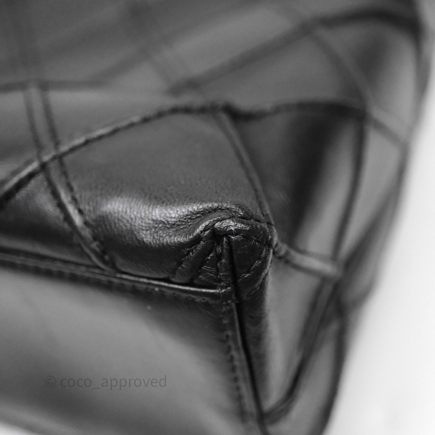 Chanel Vintage Quilted Kelly Waffle Bag Silver Hardware