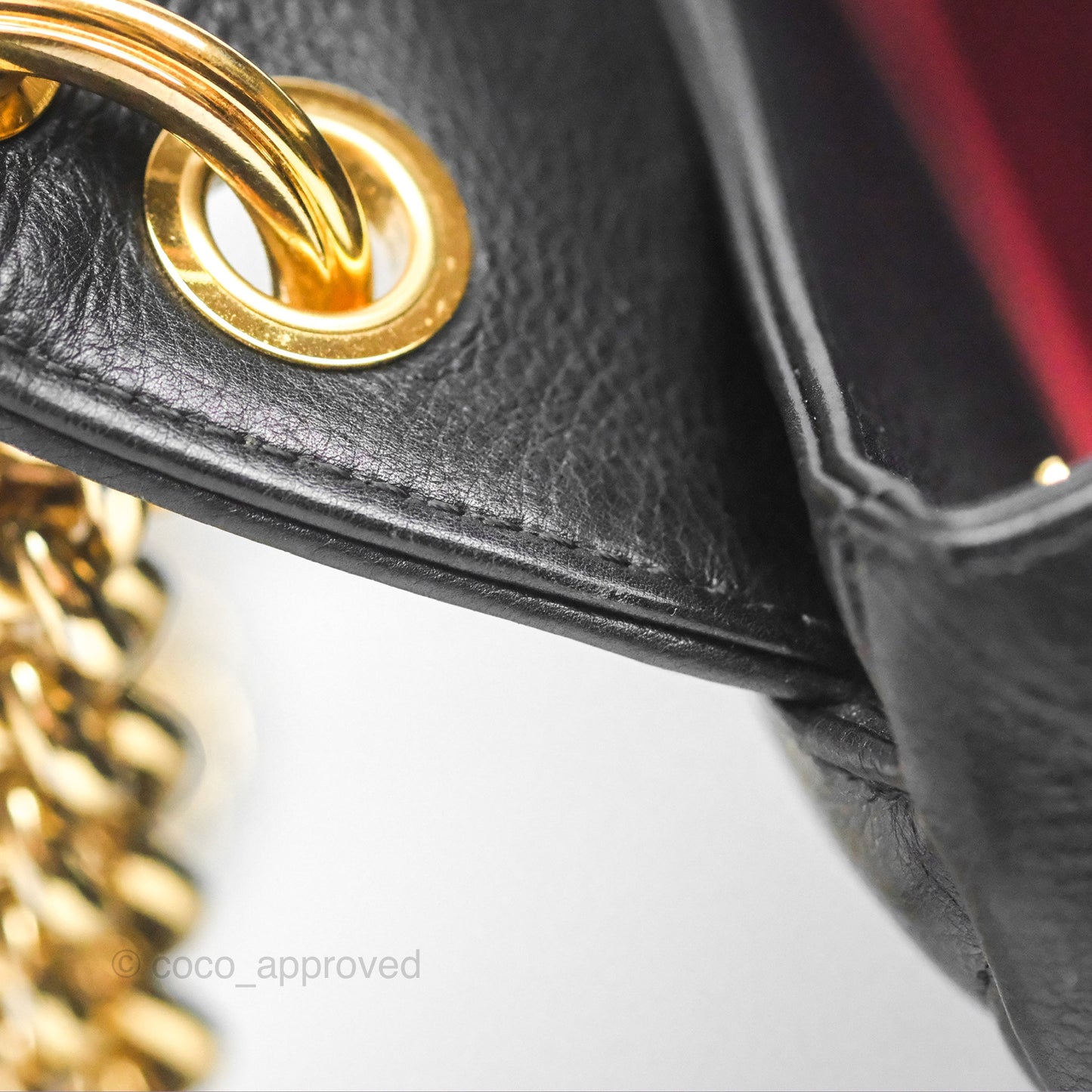Chanel Small Underline Saddle Flap Bag Black Calfskin Gold Hardware