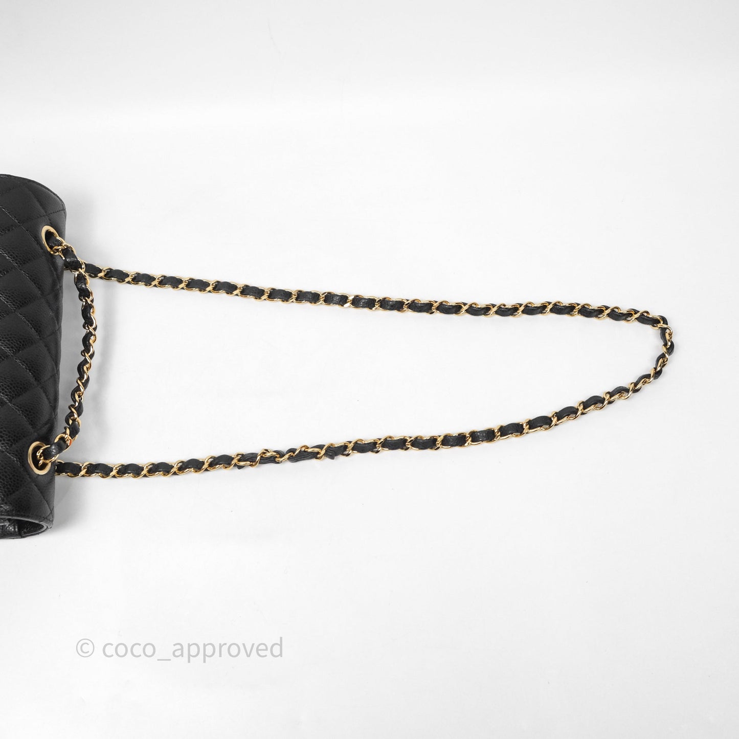 Chanel Small Classic Flap Quilted Black Caviar Gold Hardware