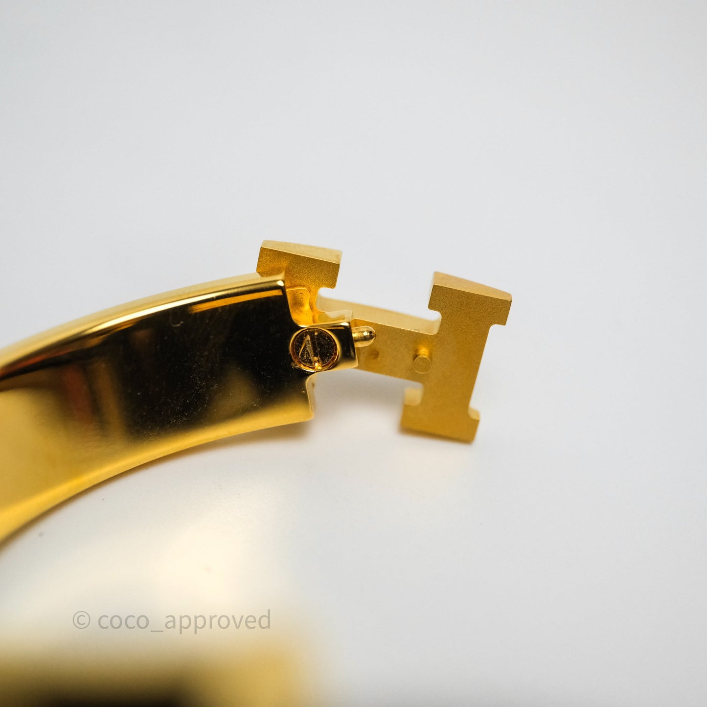 Hermès Clic H Bracelet Anémone Iris Gold Hardware