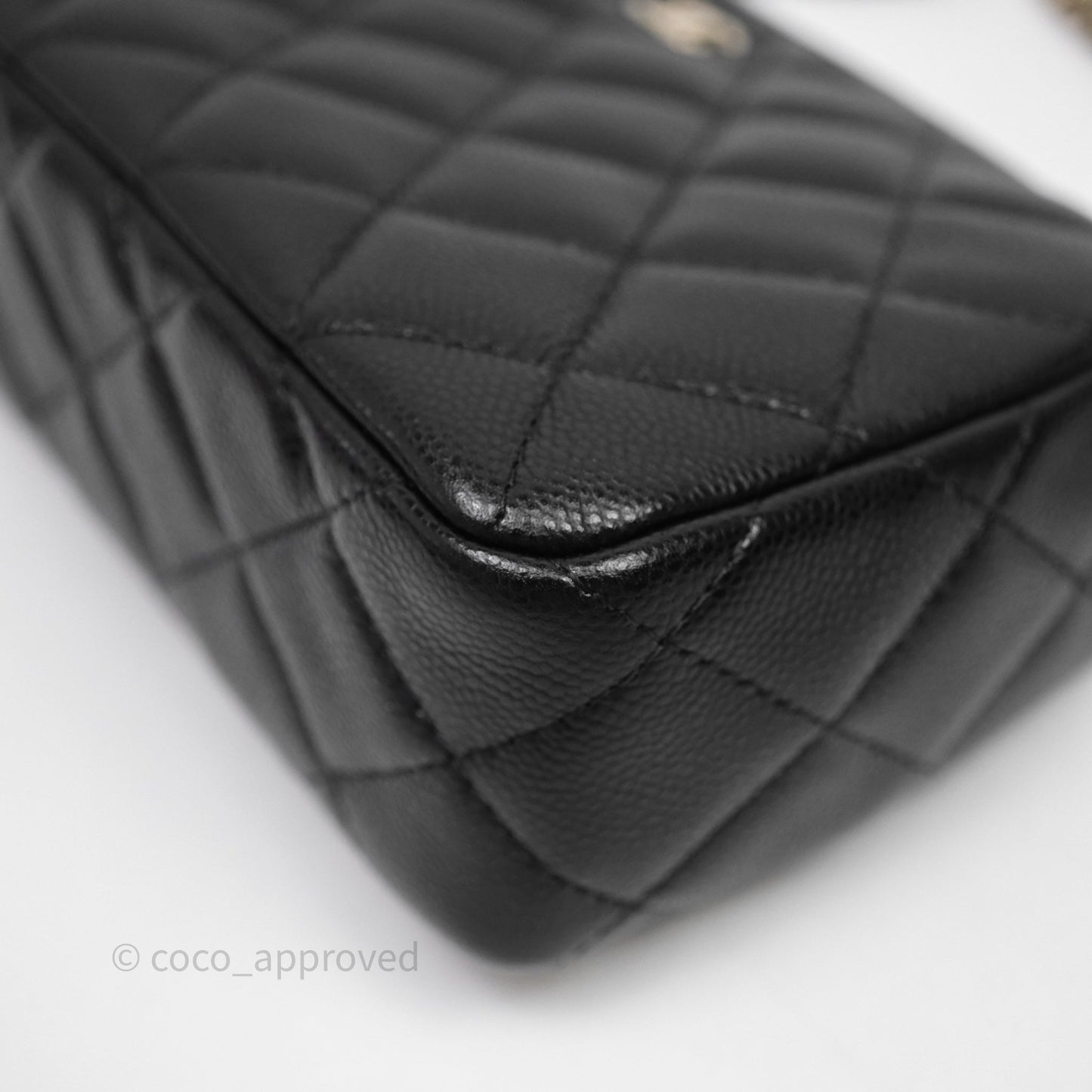 Chanel Clutch on Chain Black Caviar Gold Hardware