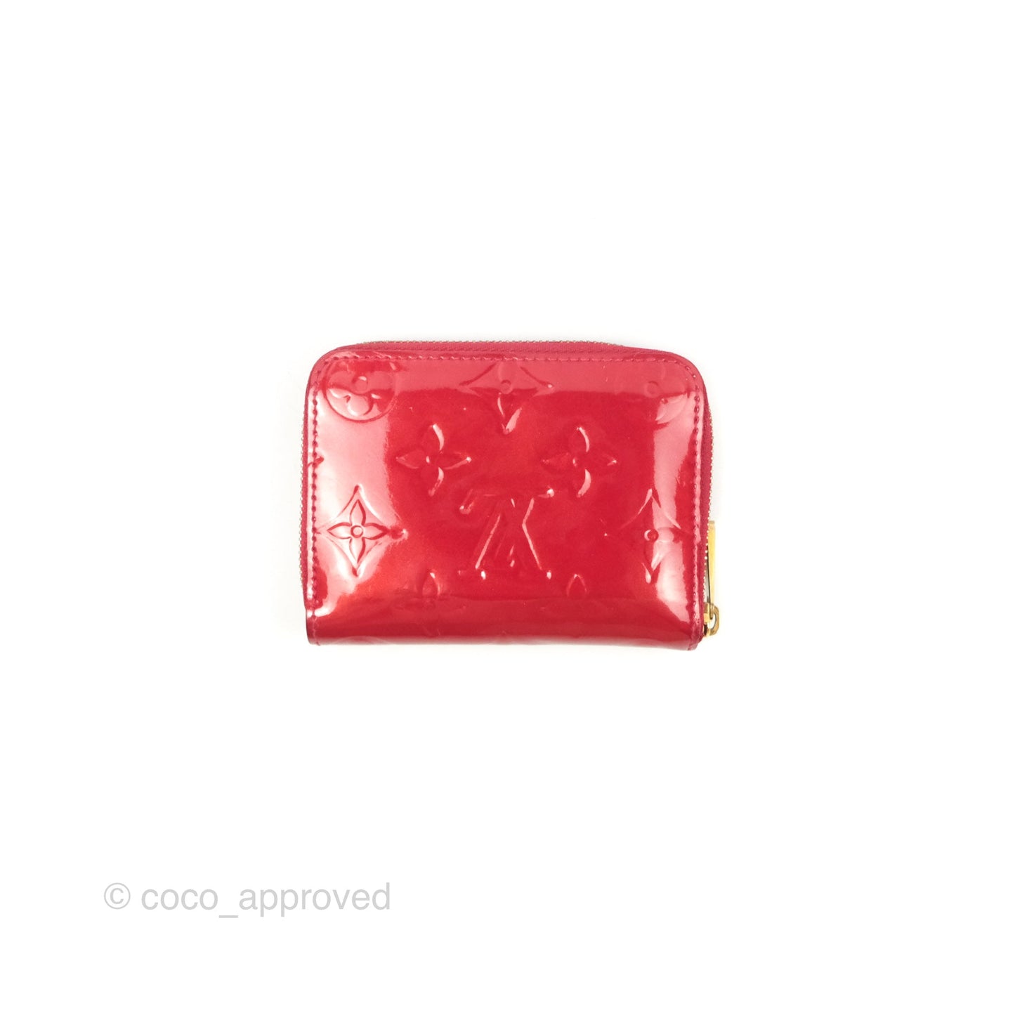 Louis Vuitton Vernis Zippy Coin Purse Rouge Grenadine Patent