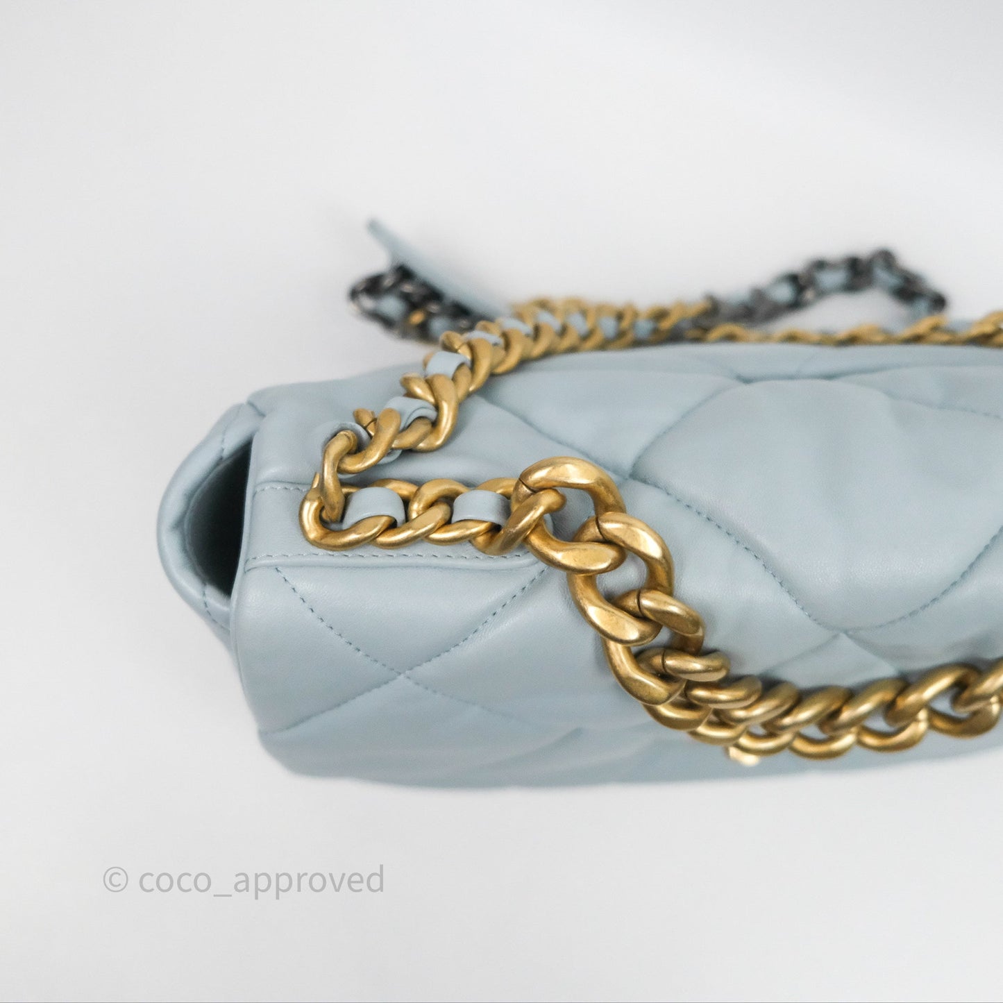 Chanel 19 Medium Blue Mixed Hardware