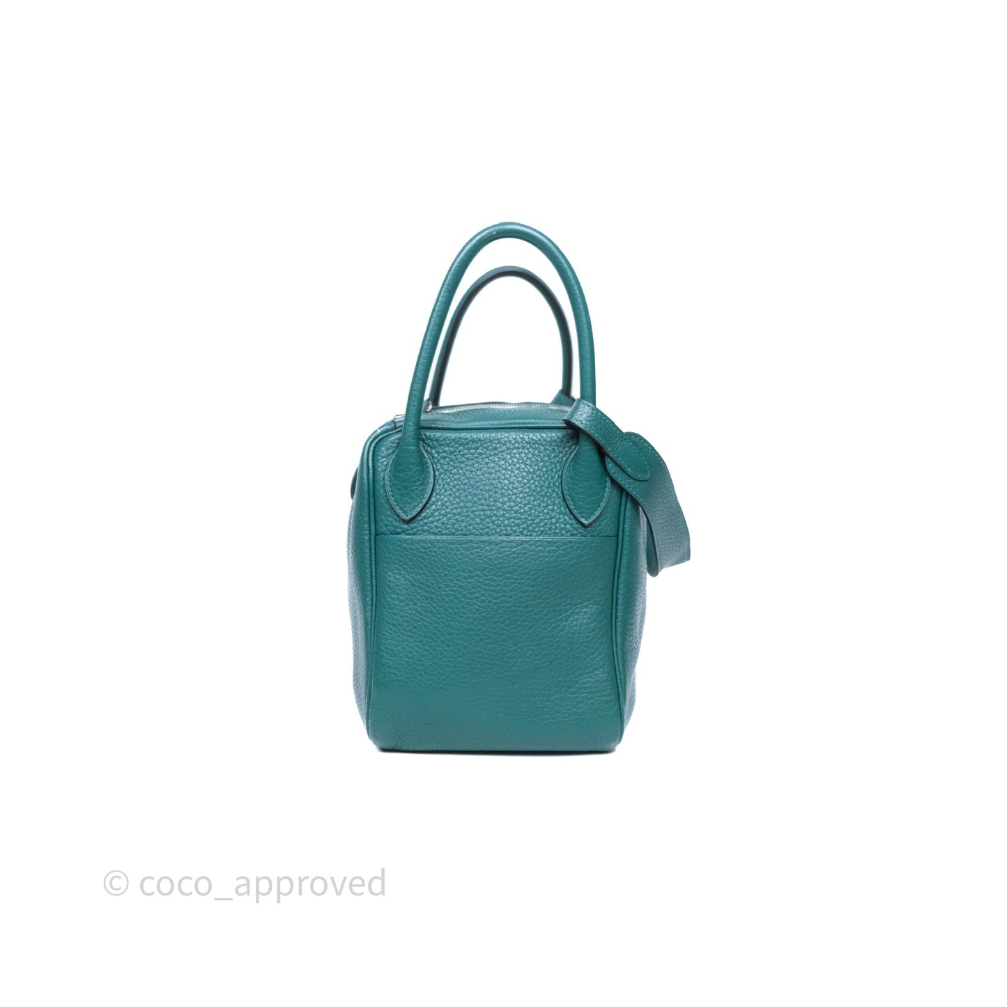Hermès Lindy 30 Malachite Z6 Clemence Palladium Hardware