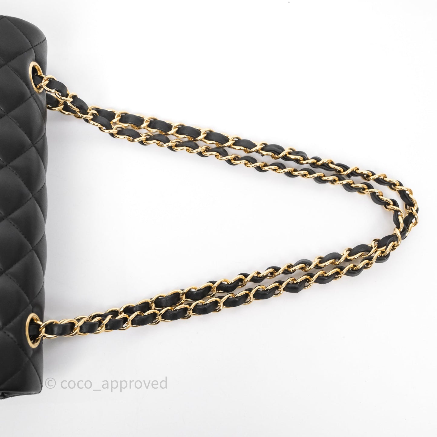 Chanel Small Classic Flap Quilted Black Lambskin Gold Hardware