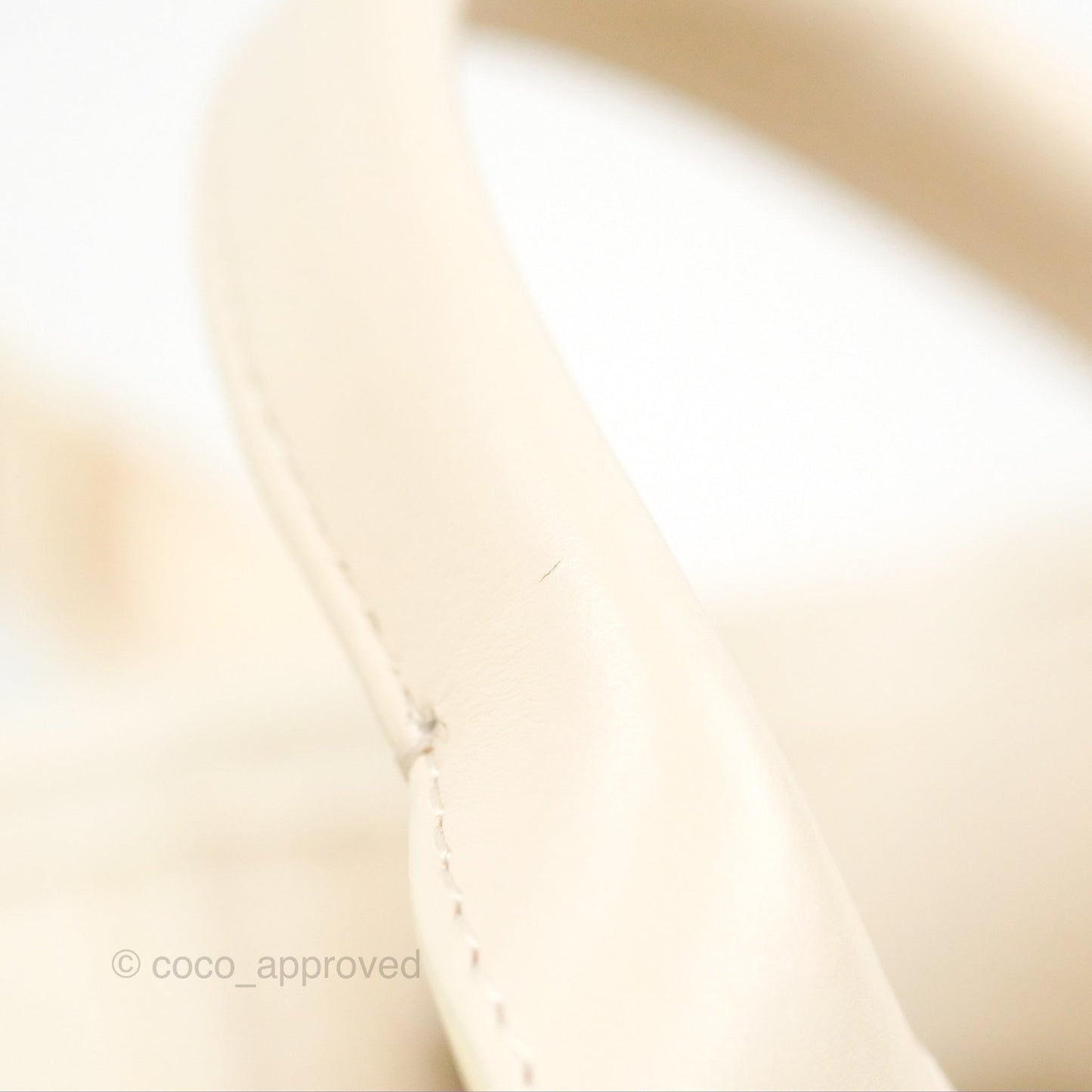 Chanel New Small Deauville Cream Ivory Canvas