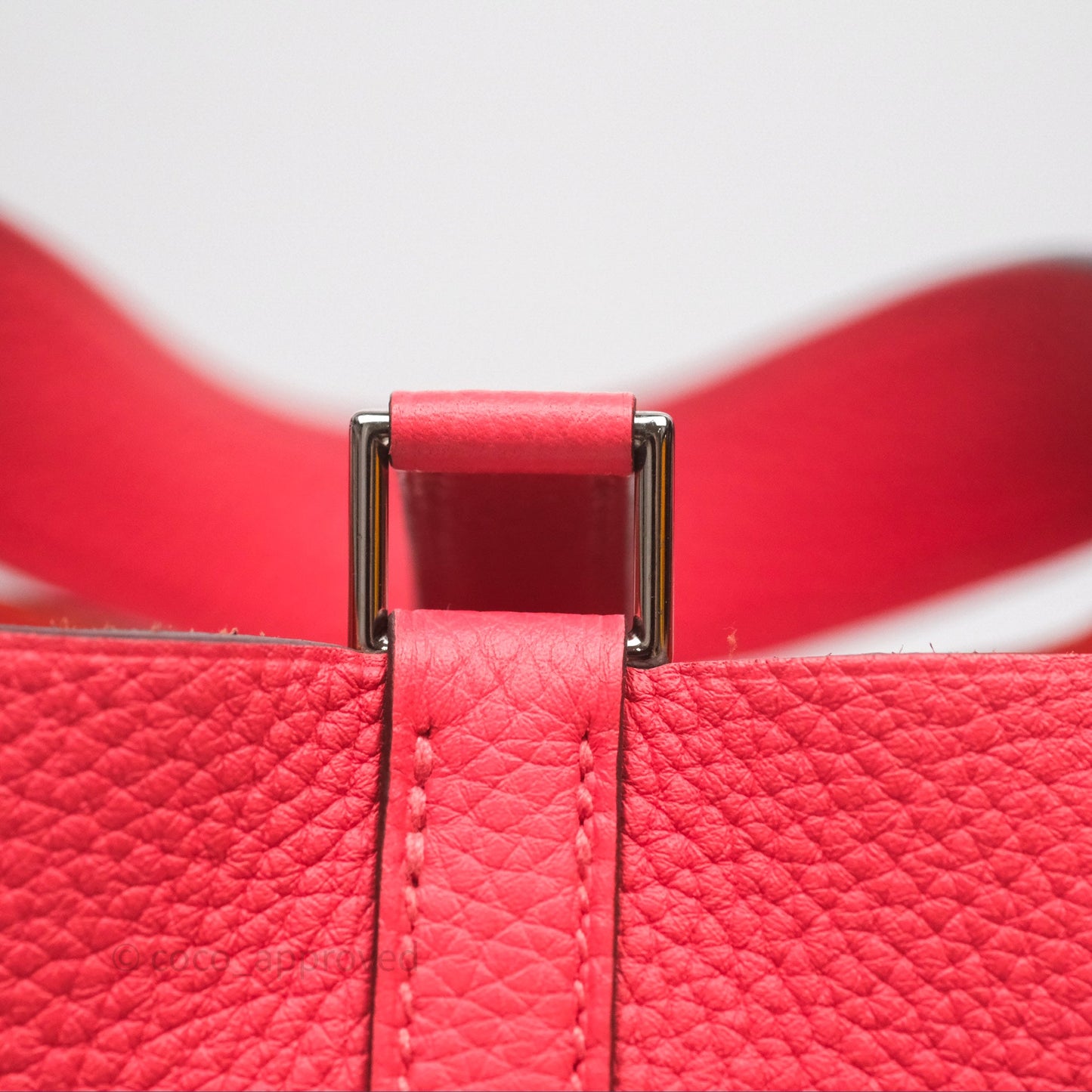 Hermès Picotin 18 Rose Texas Taurillon Clemence Palladium Hardware