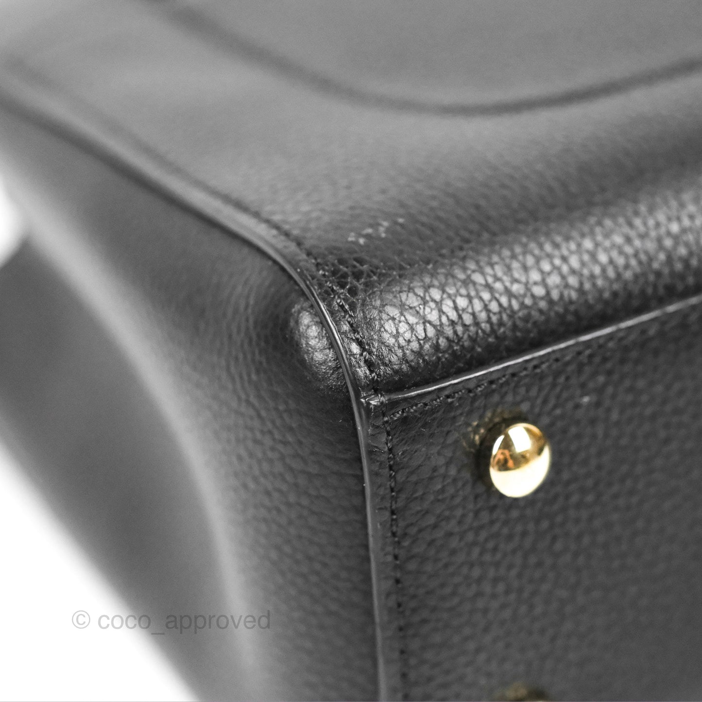 Chanel Mini Neo Executive Shopper Tote Black Grained Calfskin Gold Hardware