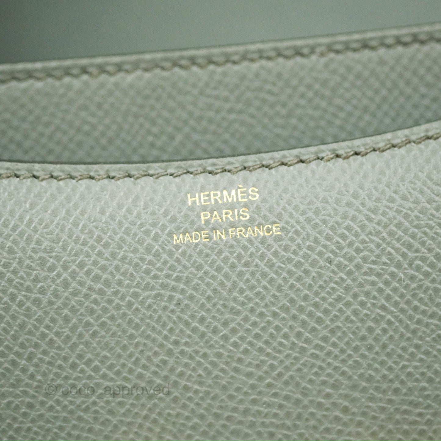 Hermès Constance Mini 18cm Vert Amande Epsom Gold Hardware