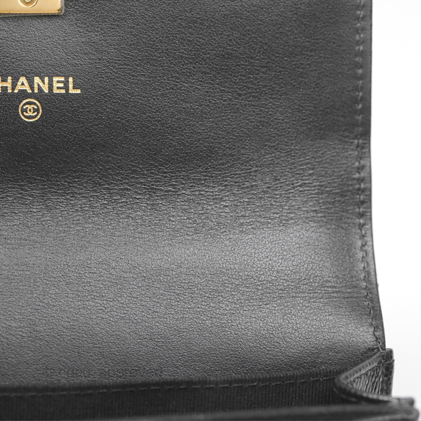 Chanel Mini WOC Bag Charm Black Caviar Gold Hardware
