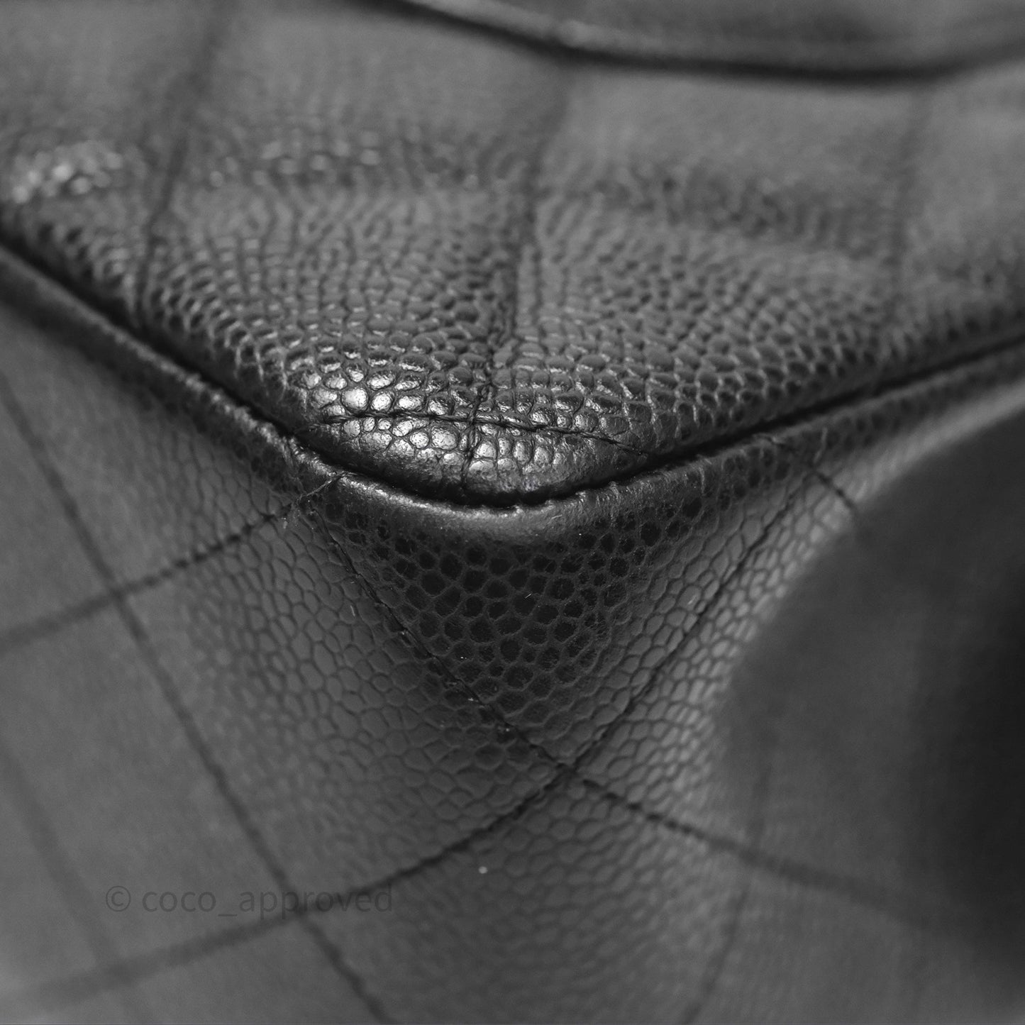 Chanel Jumbo Double Flap Black Caviar Silver Hardware⁣⁣