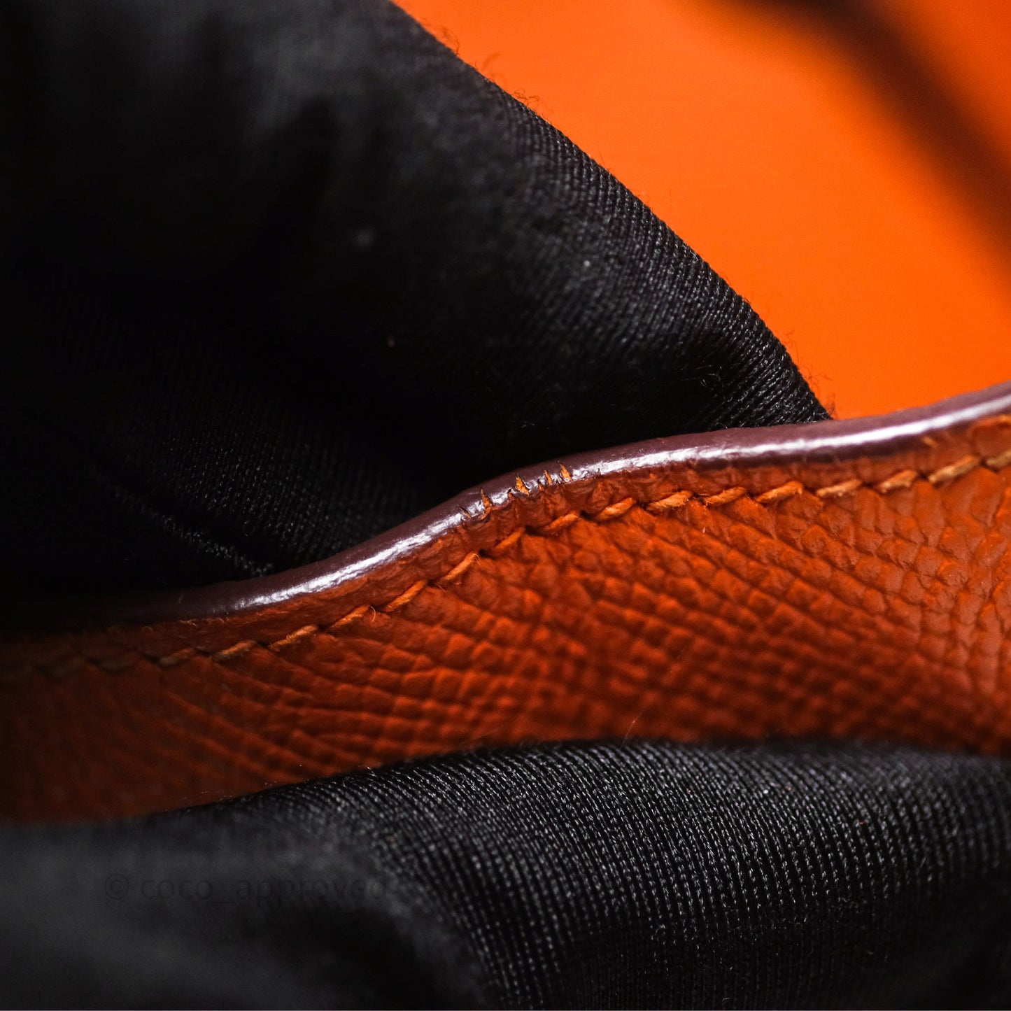 Hermès Birkin 30 Retourne Orange Epsom Palladium Hardware
