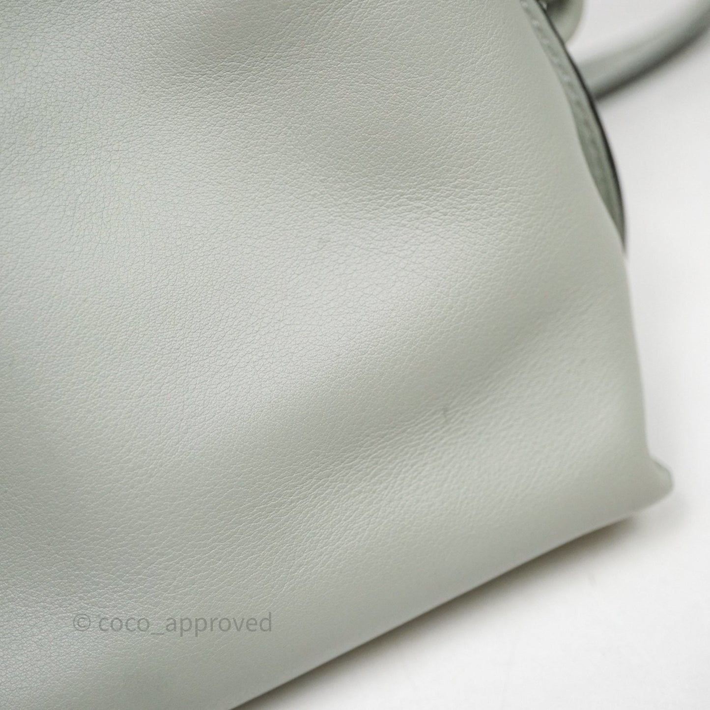 Loewe Flamenco Mini Clutch Bag Calfskin Green