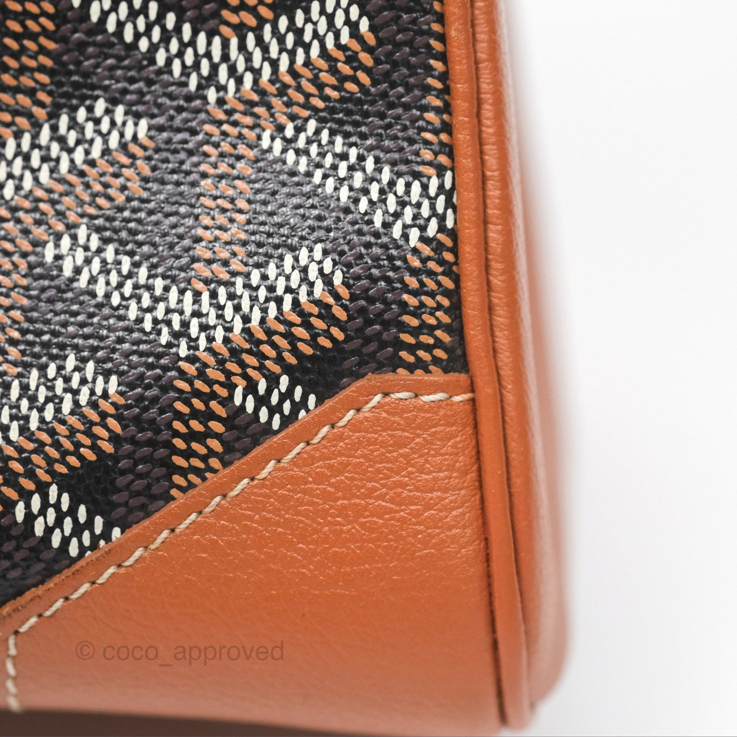 Goyard Saïgon Mini Bag Tan Goyardine Canvas/Chevroches Calfskin