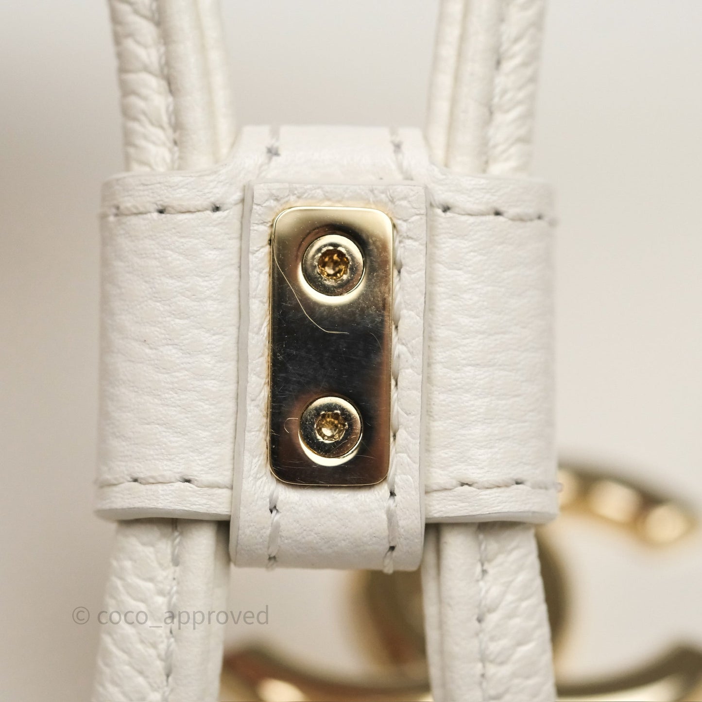 Chanel Quilted Business Affinity Backpack Ivory White Caviar Gold Hardware