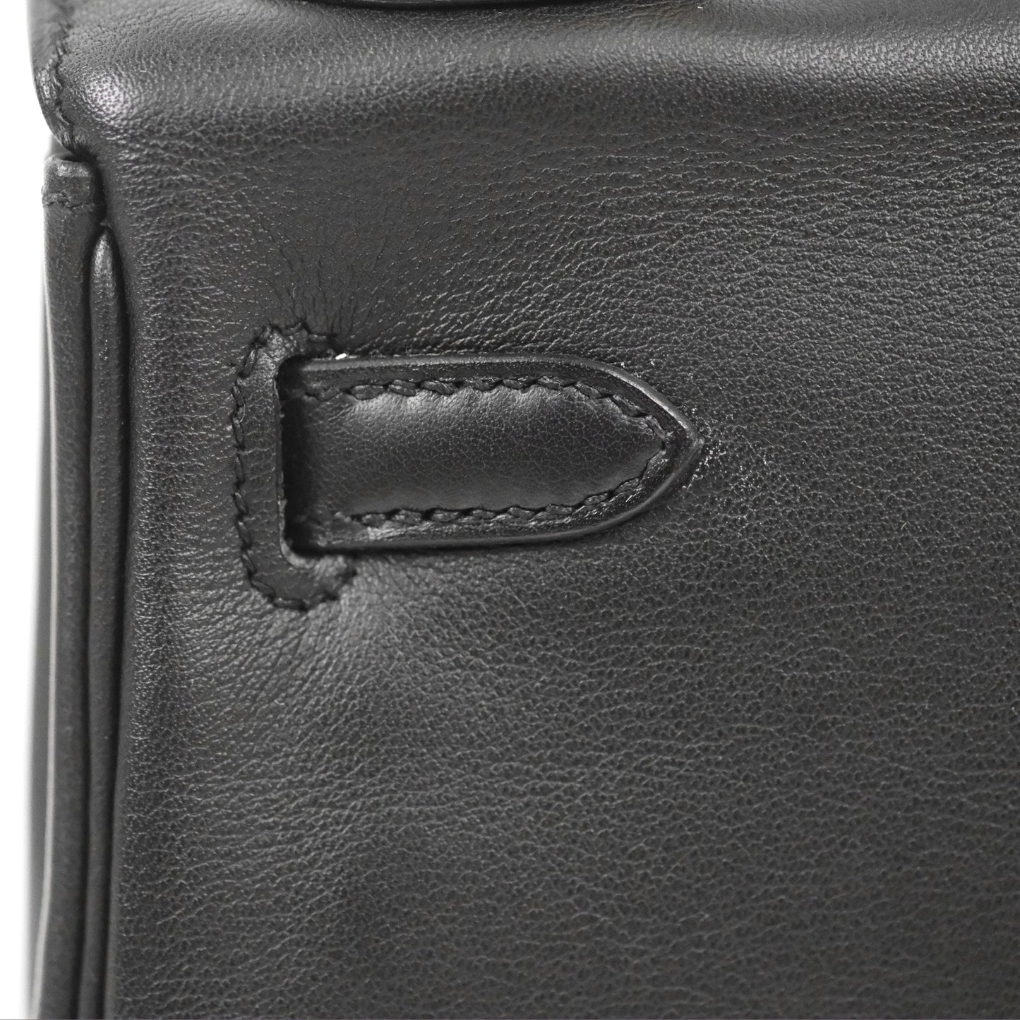 Hermès Retourne Kelly 25 Black Swift Gold Hardware