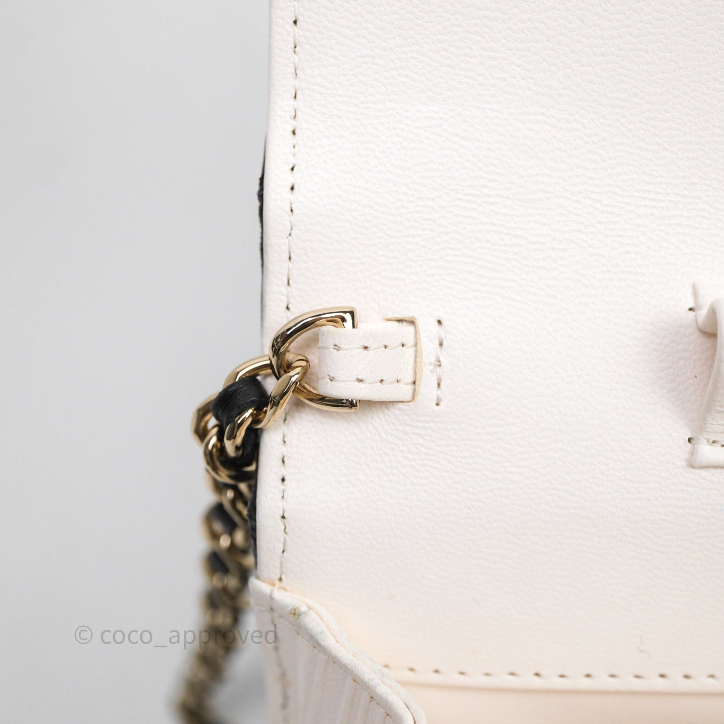 Chanel Quilted Book Wallet on Chain WOC Black Lambskin Gold Hardware