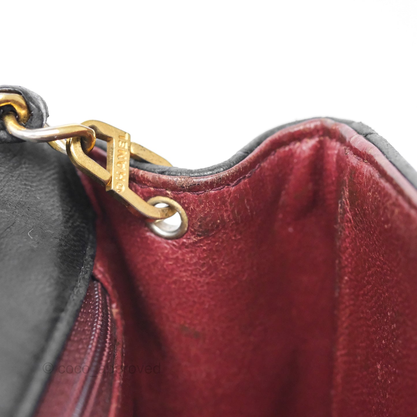 Chanel Vintage Mini Square Black Lambskin 24K Gold Hardware