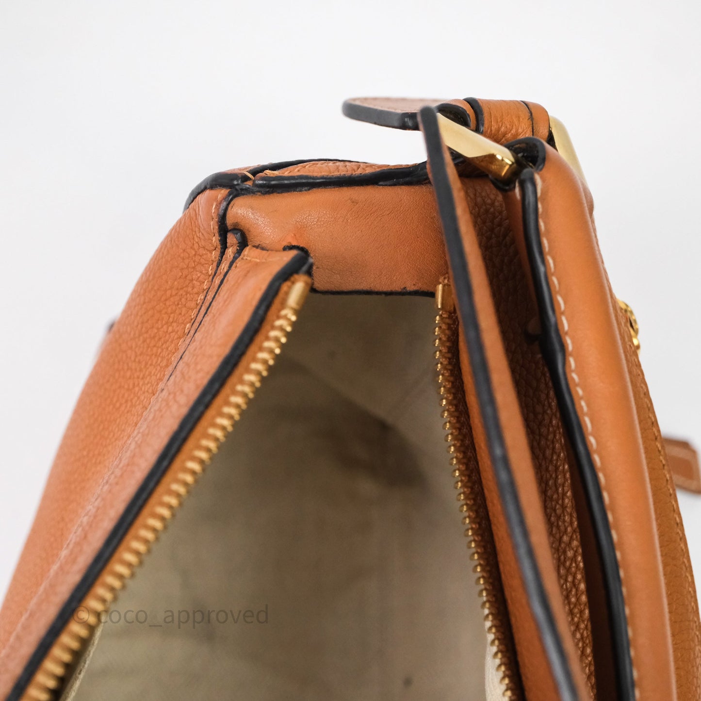 Loewe Small Puzzle Bag Tan Calfskin