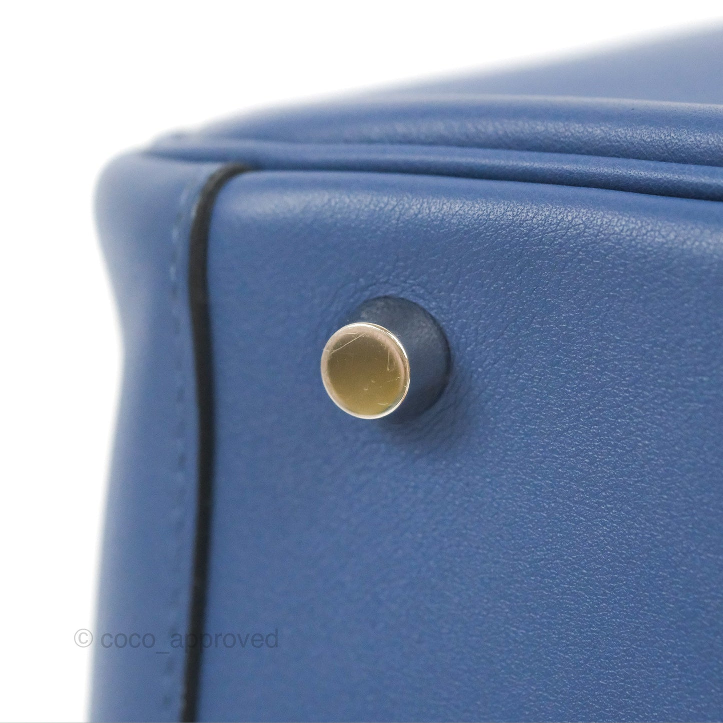 Hermès Lindy 26 Bleu Brighton/ Capucine Swift Palladium Hardware