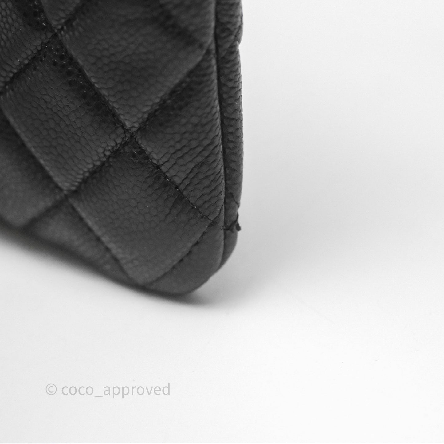 Chanel Medium O Case Boy Black Caviar Gold Hardware