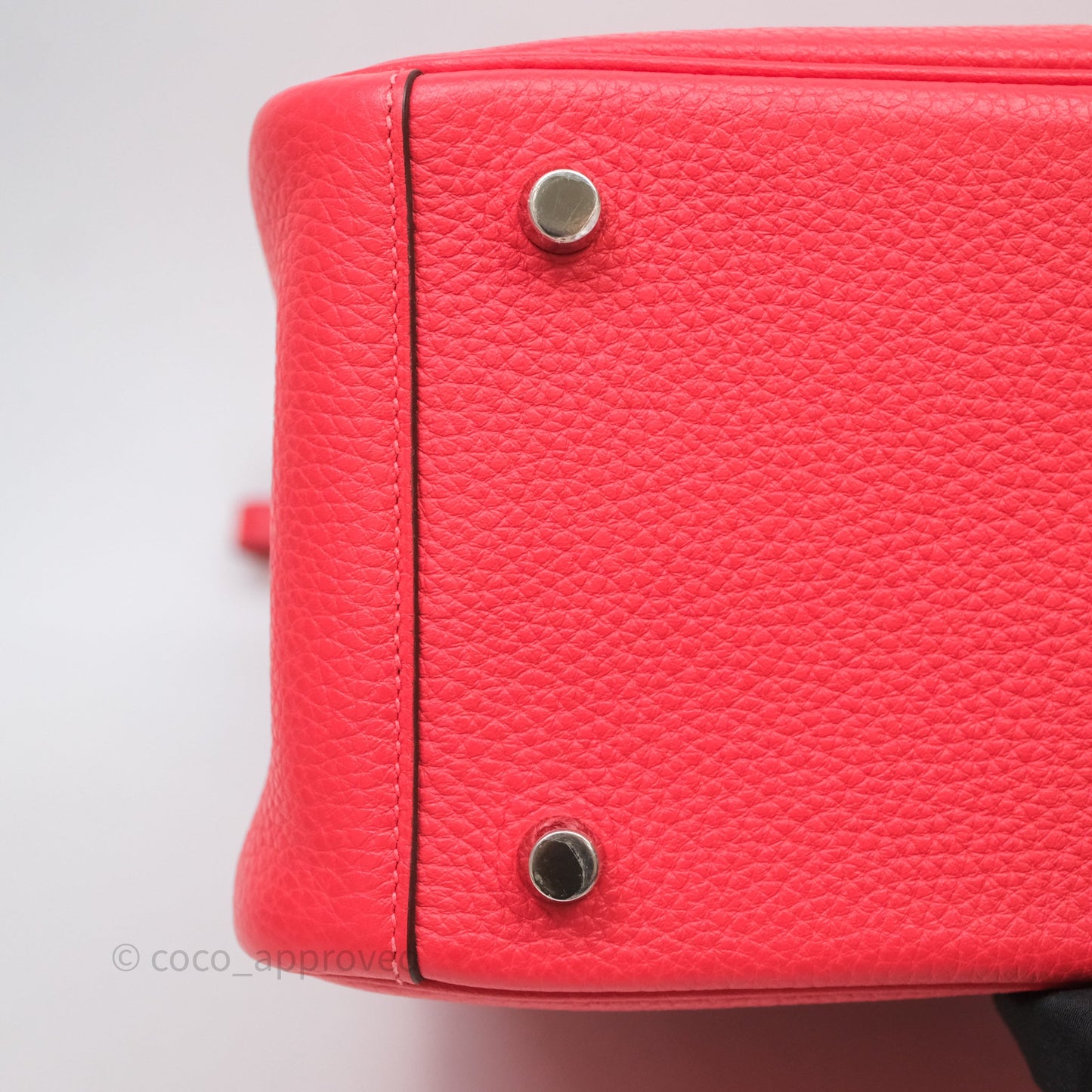 Hermes Lindy 26 Clemence Rouge Palladium Hardware