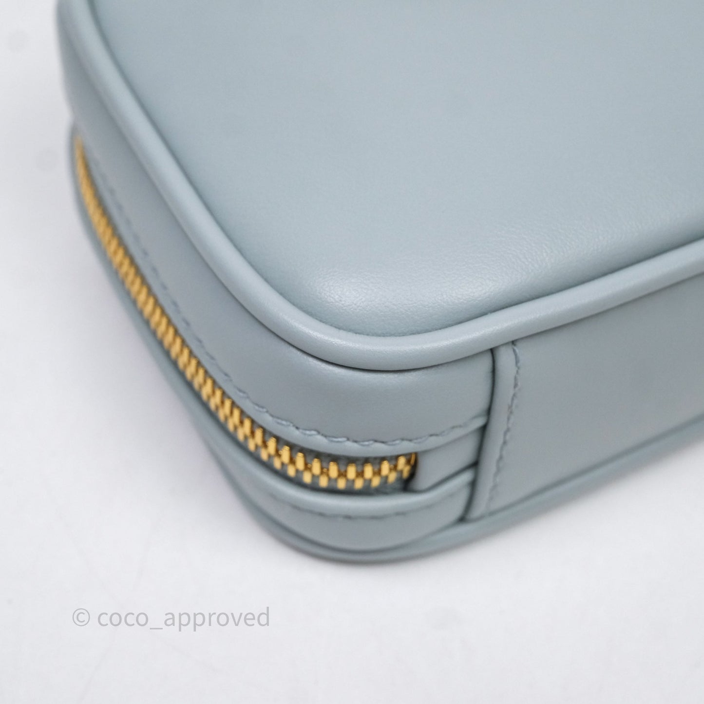 Miu Miu Arcadie Mini Bag Lago Blue Gold Hardware