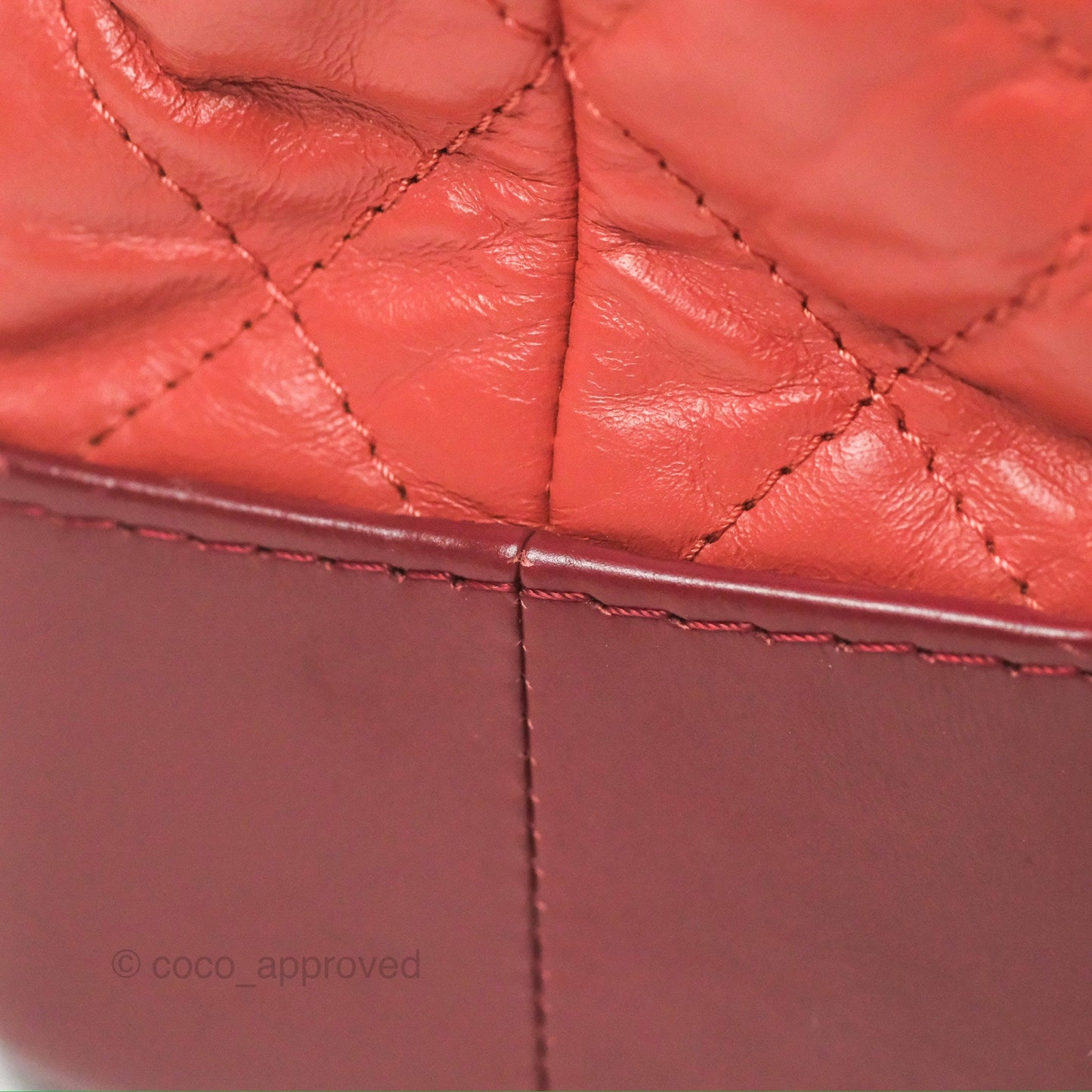 Chanel Medium Gabrielle Backpack Quilted Red Aged Calfskin