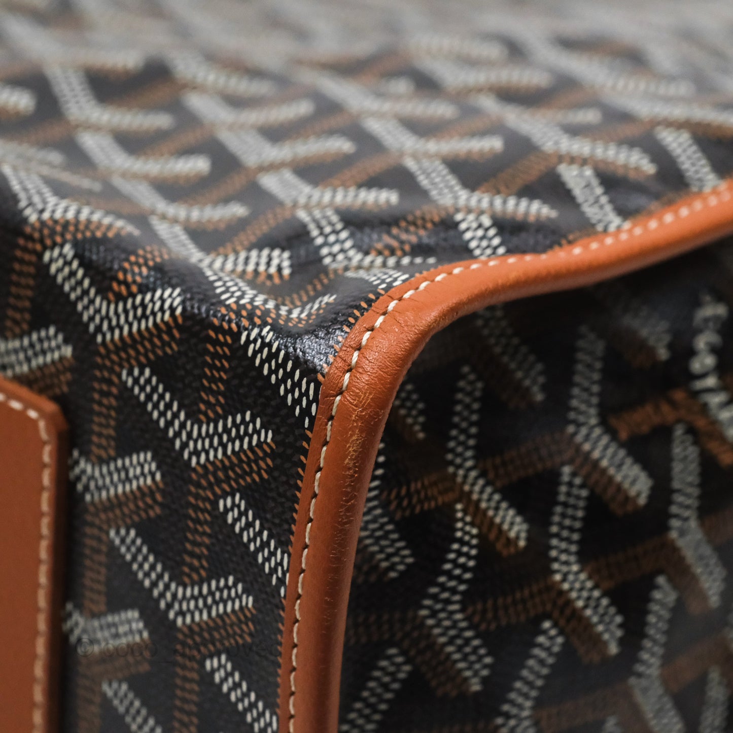 Goyard Saint Léger Backpack Black/ Tan