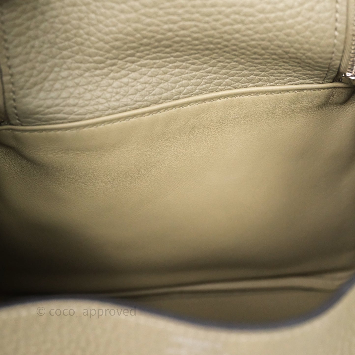 Hermès Mini Lindy 20 Sauge Q1 Clemence Palladium Hardware