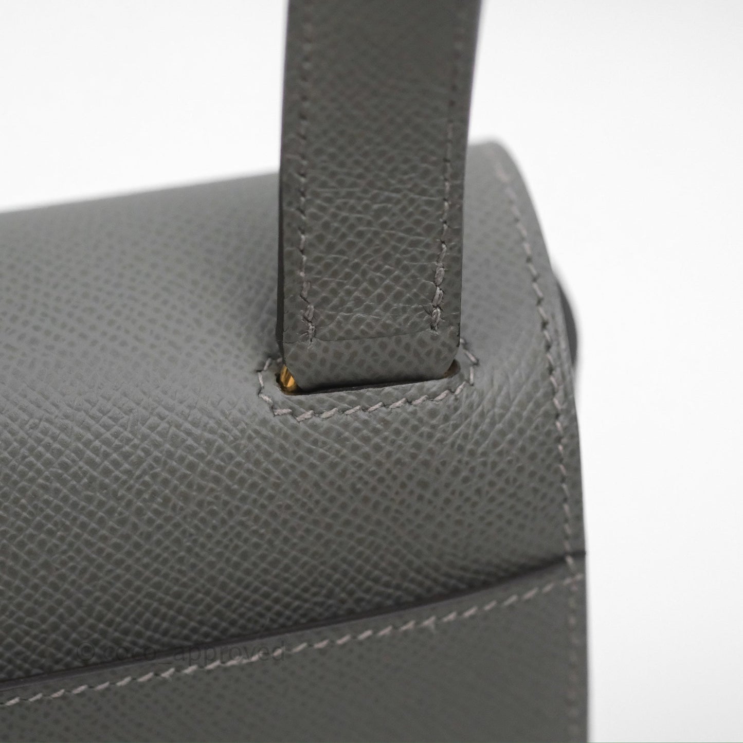 Hermès Della Cavalleria Mini Bag Gris Meyer 0L Epsom Gold Hardware
