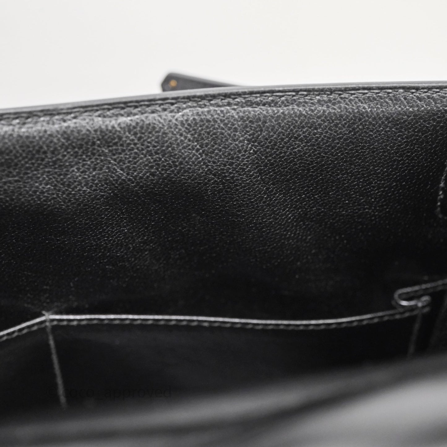 Hermès Vintage Kelly 28 Sellier Black Noir 89 Box Leather Gold Hardware