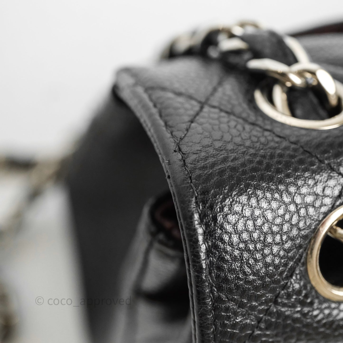 Chanel Jumbo Double Flap Black Caviar Silver Hardware⁣⁣