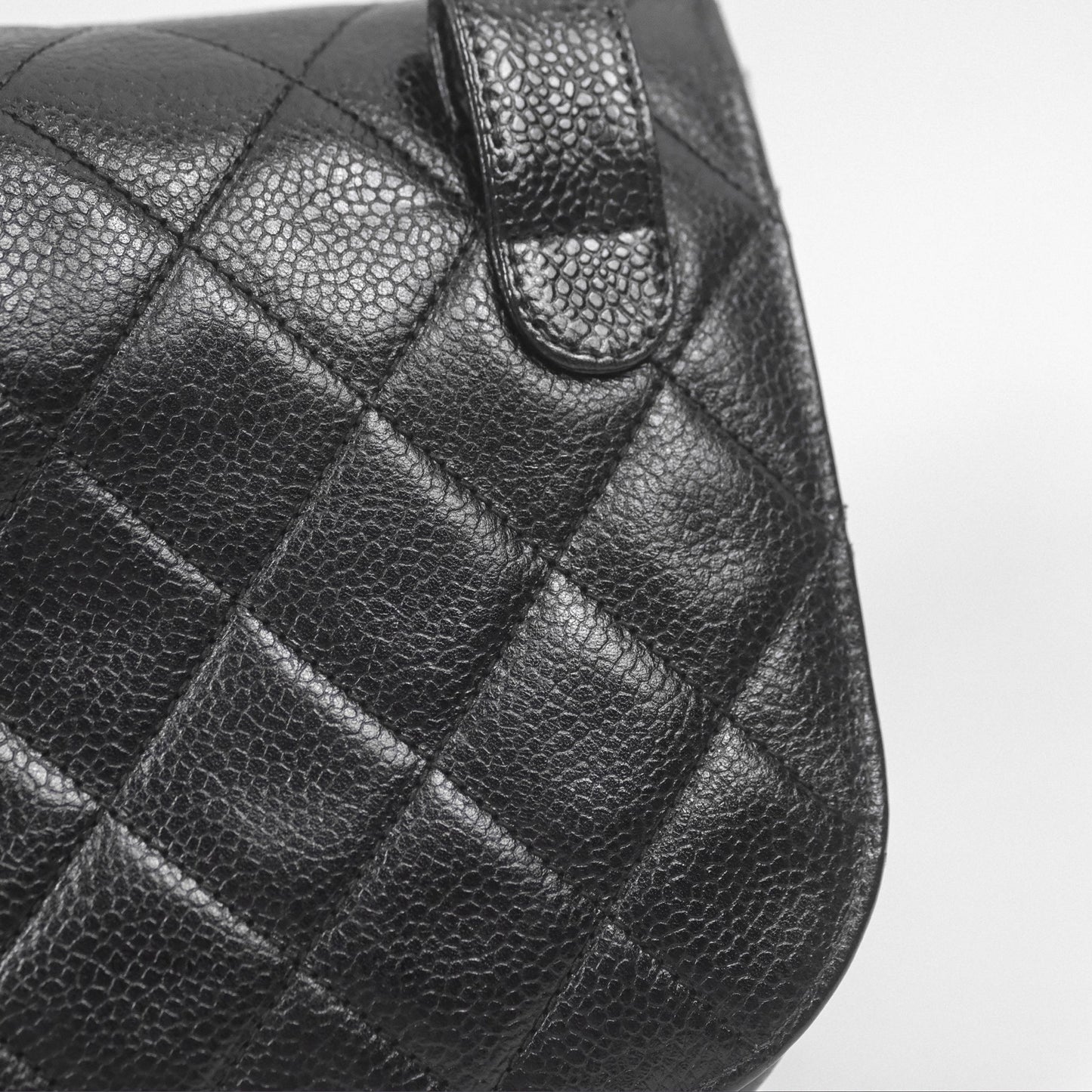 Chanel Vintage Belt Bag Black Caviar 24K Gold Hardware