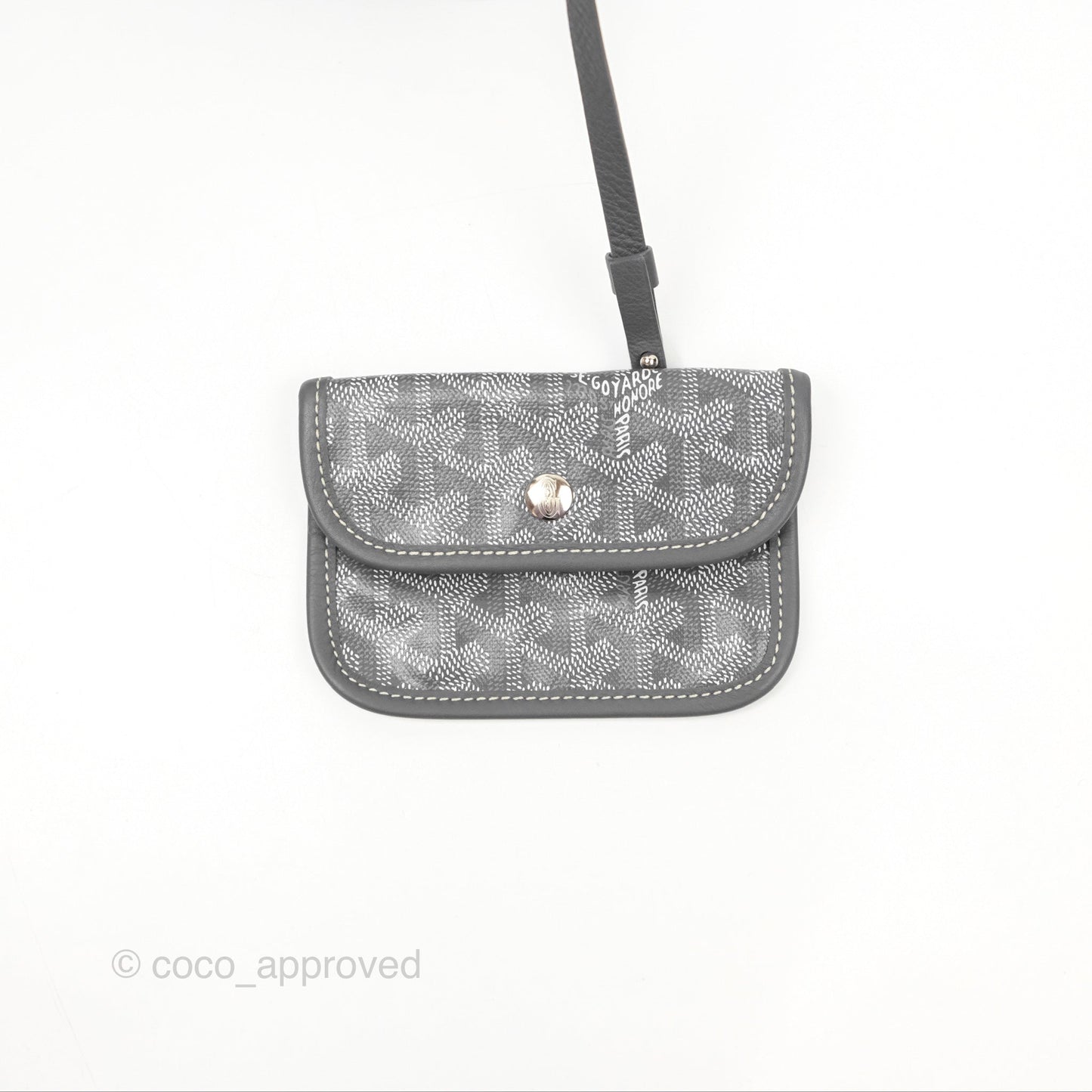 Goyard Anjou Mini Bag Goyardine Canvas Grey