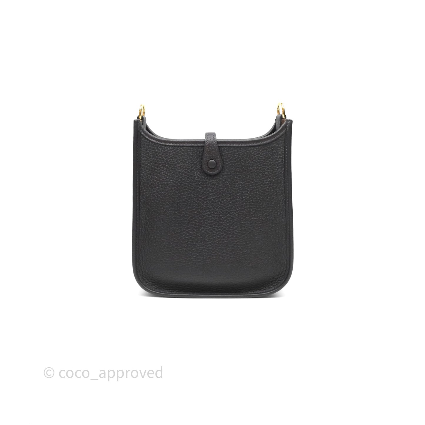 Hermès Mini Evelyne 16 Ebene 46 Clemence Gold Hardware