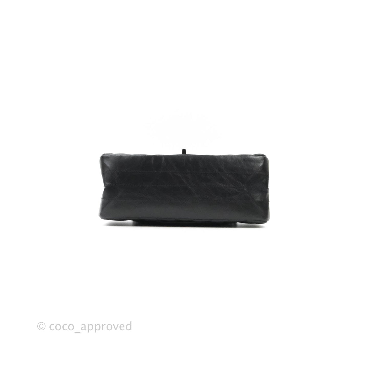Chanel Mini Reissue 224 So Black Chevron Calfskin Black Hardware