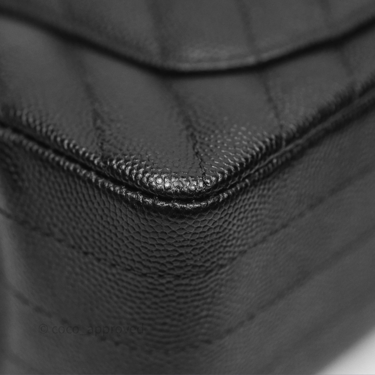 Chanel Chevron Mini Rectangular Flap Black Caviar Gold Hardware