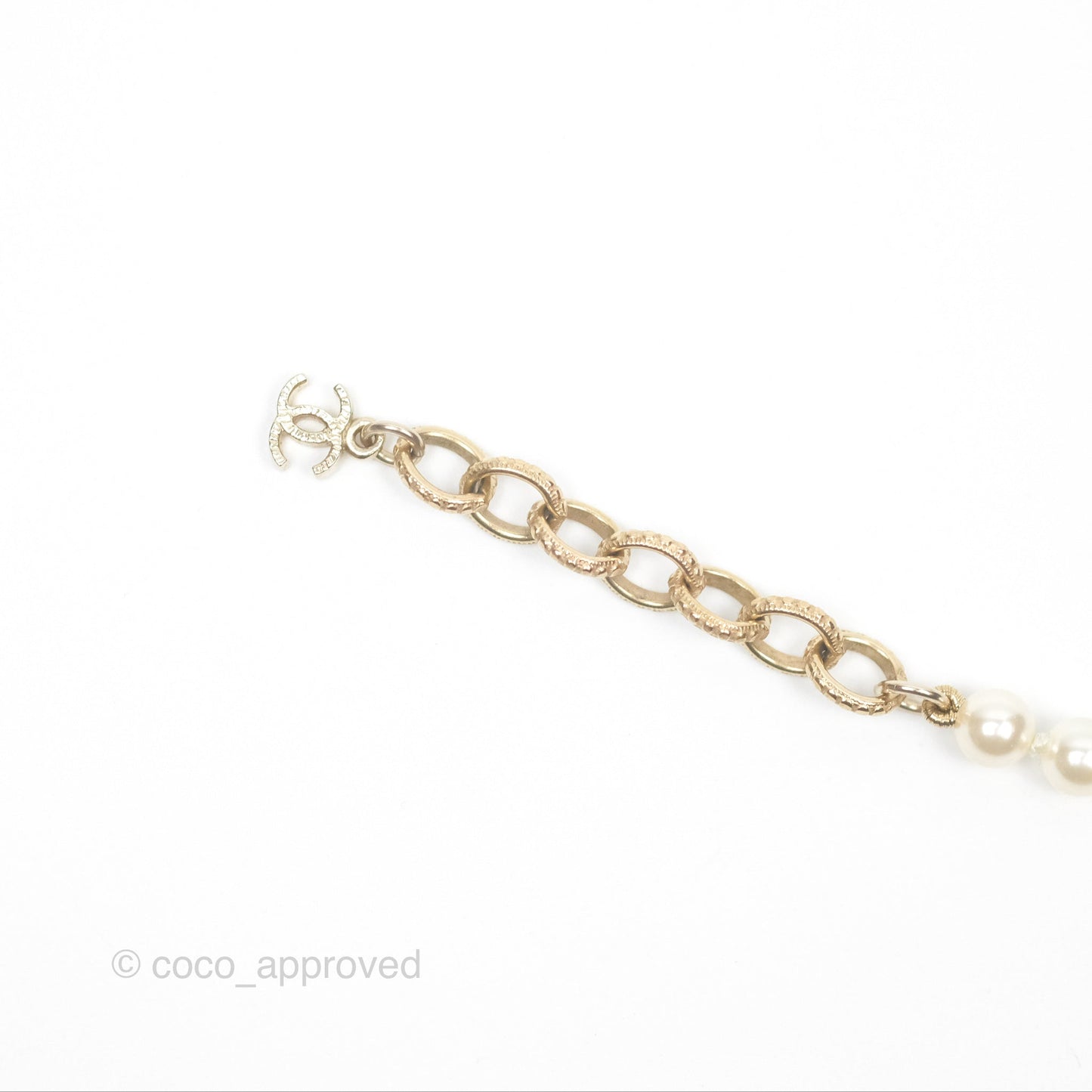 Chanel Pearl CC Bracelet Gold 17A