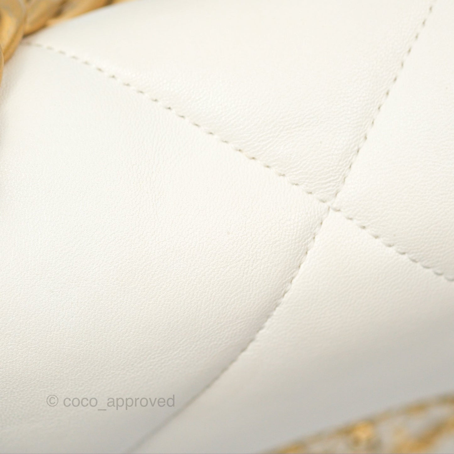 Chanel 19 Small Ivory White Lambskin Mixed Hardware