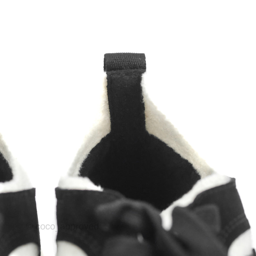 Chanel Low Top Trainer CC White Black Sneakers Size 35