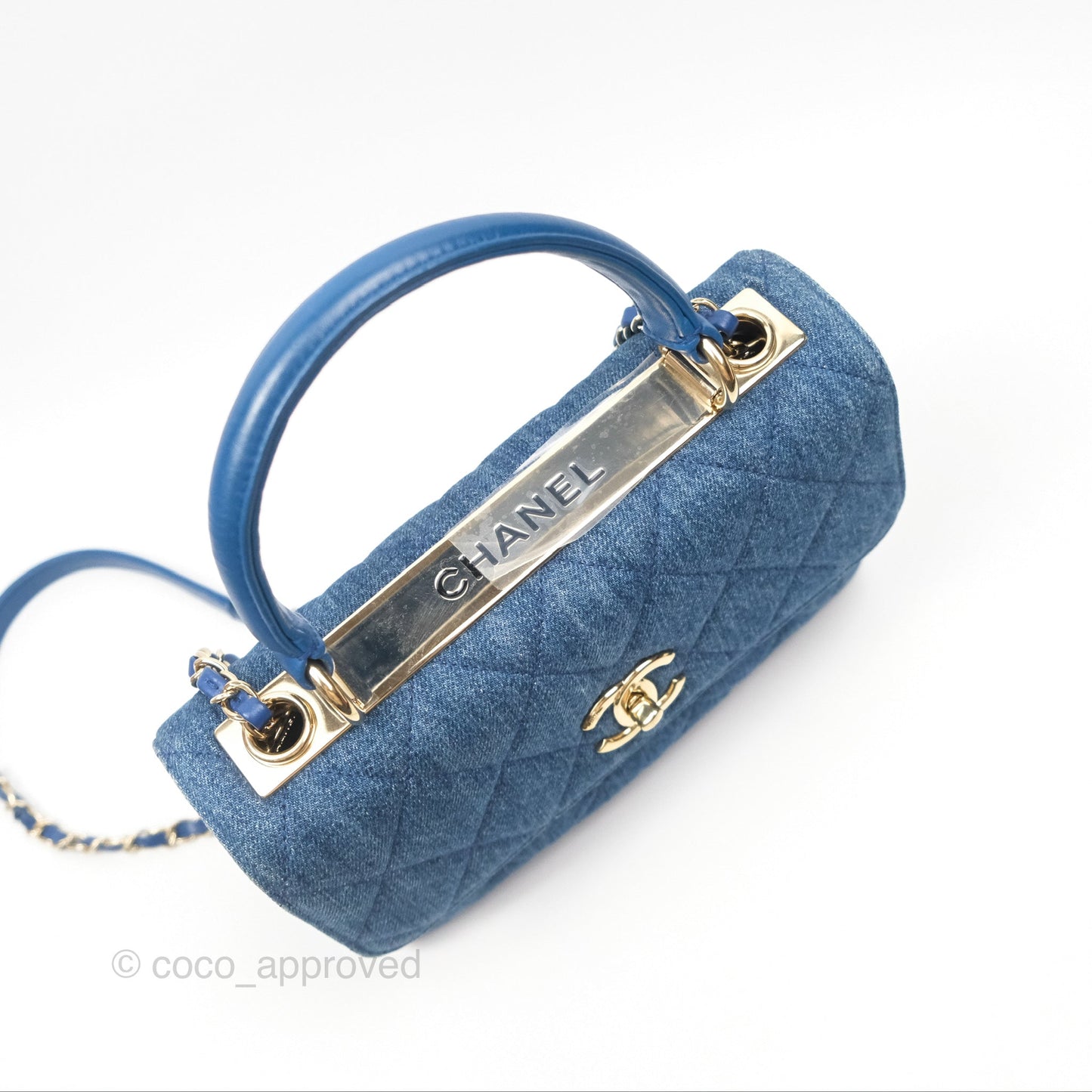 Chanel Small Trendy CC Denim Gold Hardware